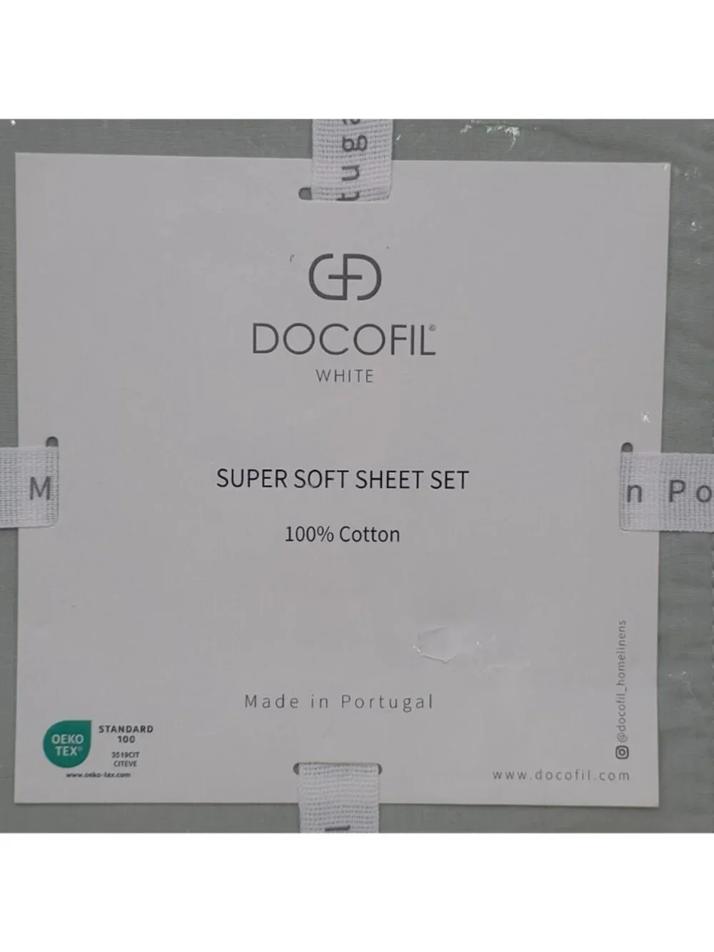 Docofil Super Soft Portugal King Sheet Set 100% Cotton Embroidered Border